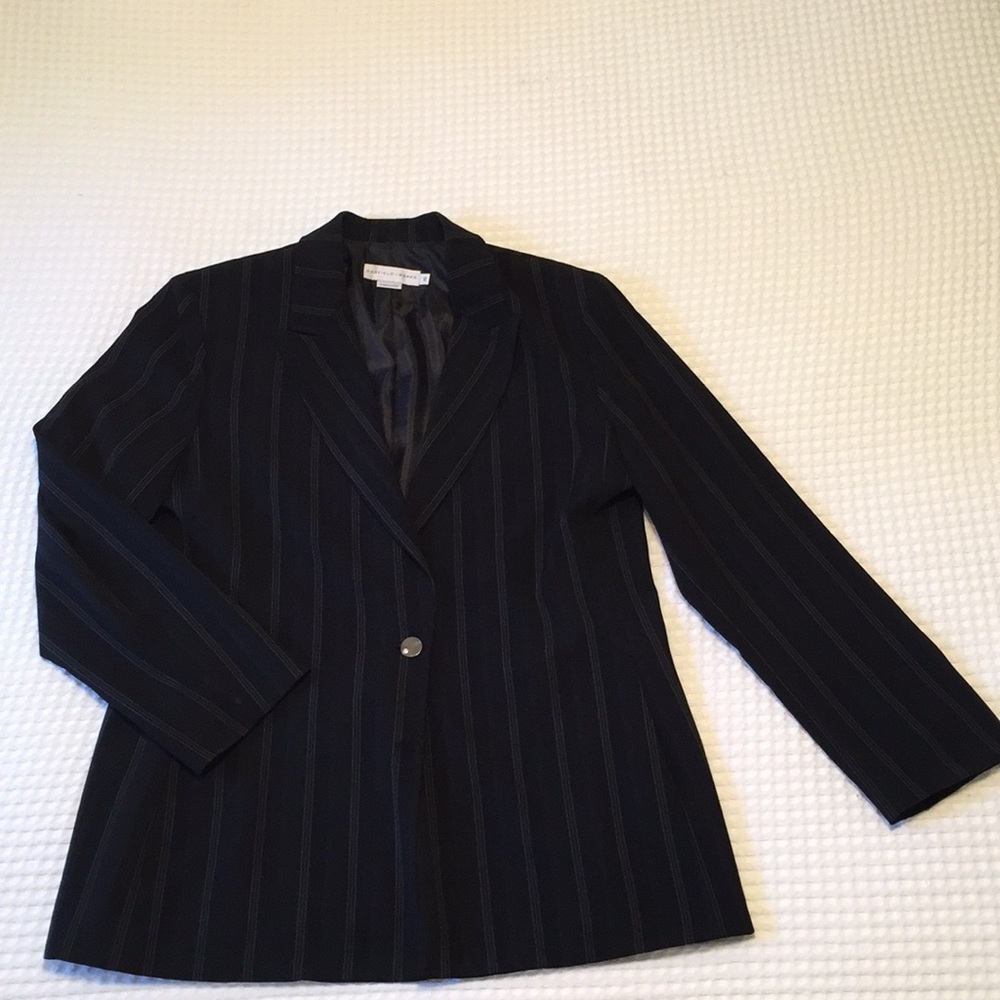 Garfield & Marks Pinstripe Suit Jacket